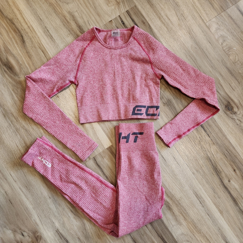Pink Seamless Athletic Set